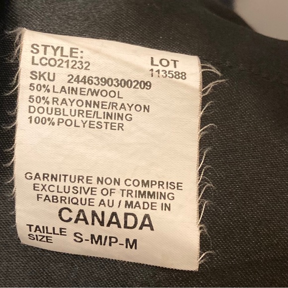 Vintage Wrap wool-blend Coat in Blue (S) Le Chateau - Picture 9 of 11